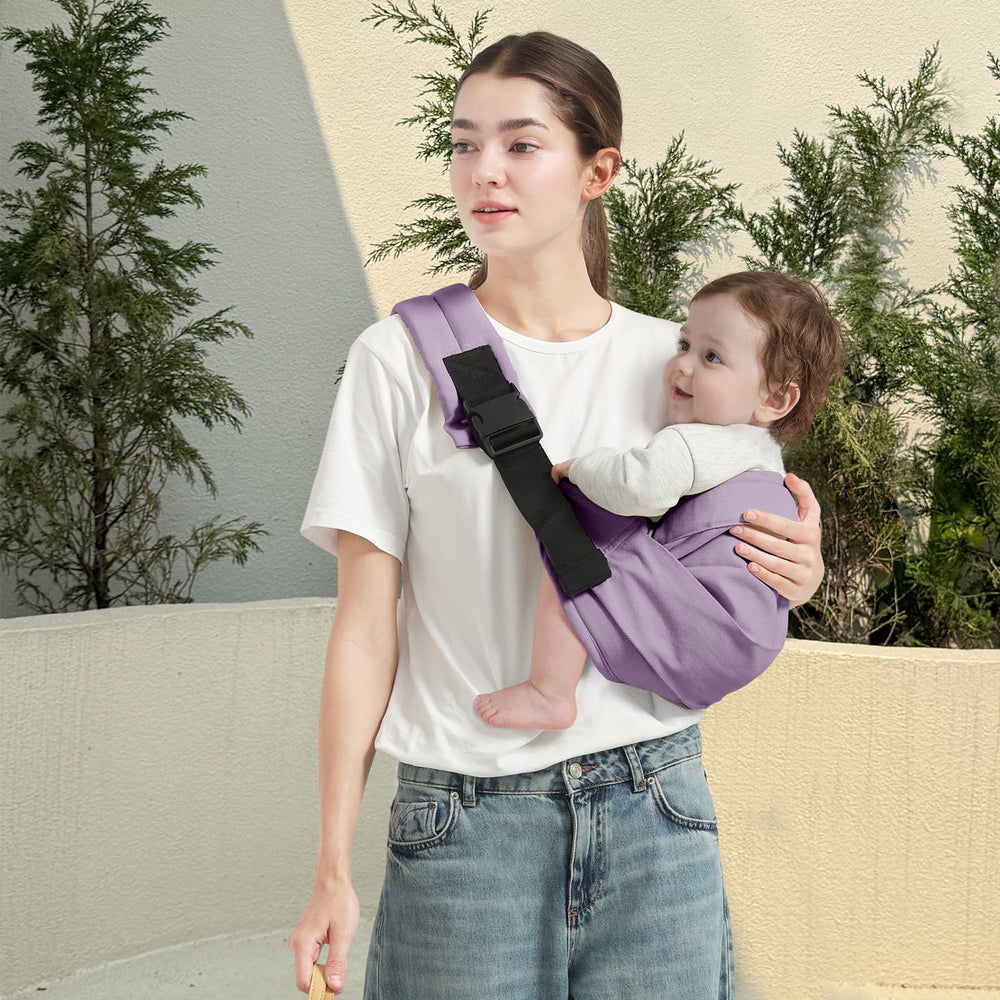 MISSWISDOM baby sling carrier secure straps provide dependable support during activities.