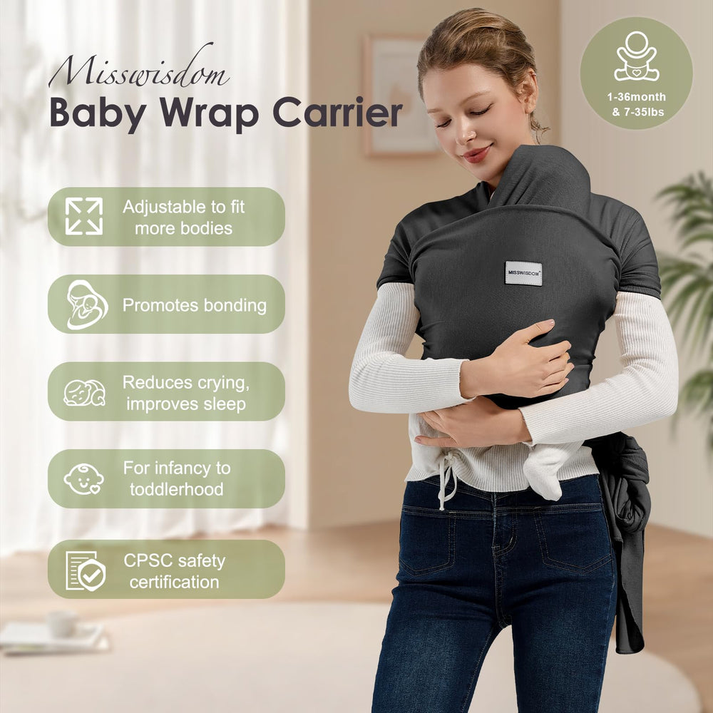 MISSWISDOM wrap fabric is breathable and soft for baby skin.
