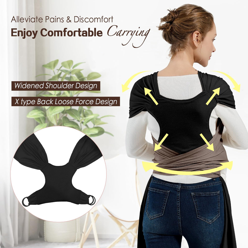 MISSWISDOM wide shoulder straps reduce pressure for longer wear.