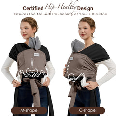 MISSWISDOM universal back and shoulder adjustment fits different bodies.