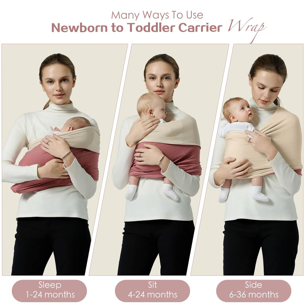 MISSWISDOM wrap enables breastfeeding without extra gear.