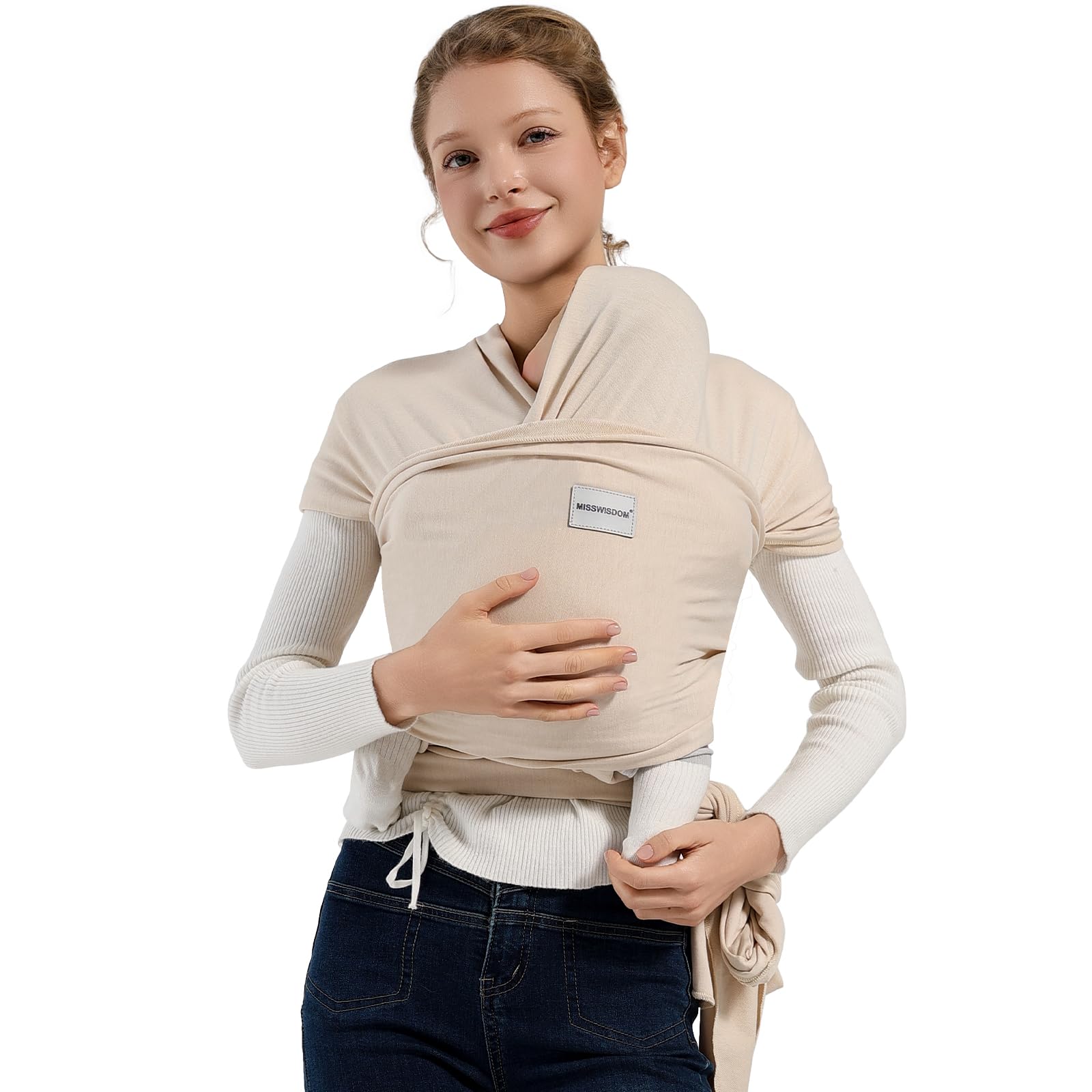 MISSWISDOM baby wrap with ergonomic design for comfortable carrying