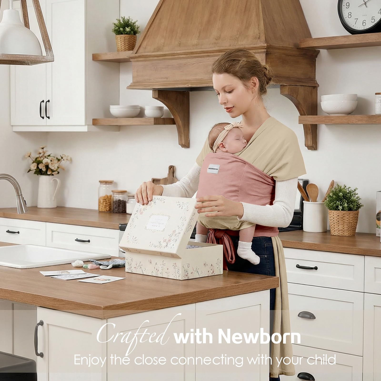 MISSWISDOM carrier enables hands-free carrying during daily tasks