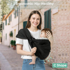 MISSWISDOM chest adjustment belt lets you pull baby closer for security.