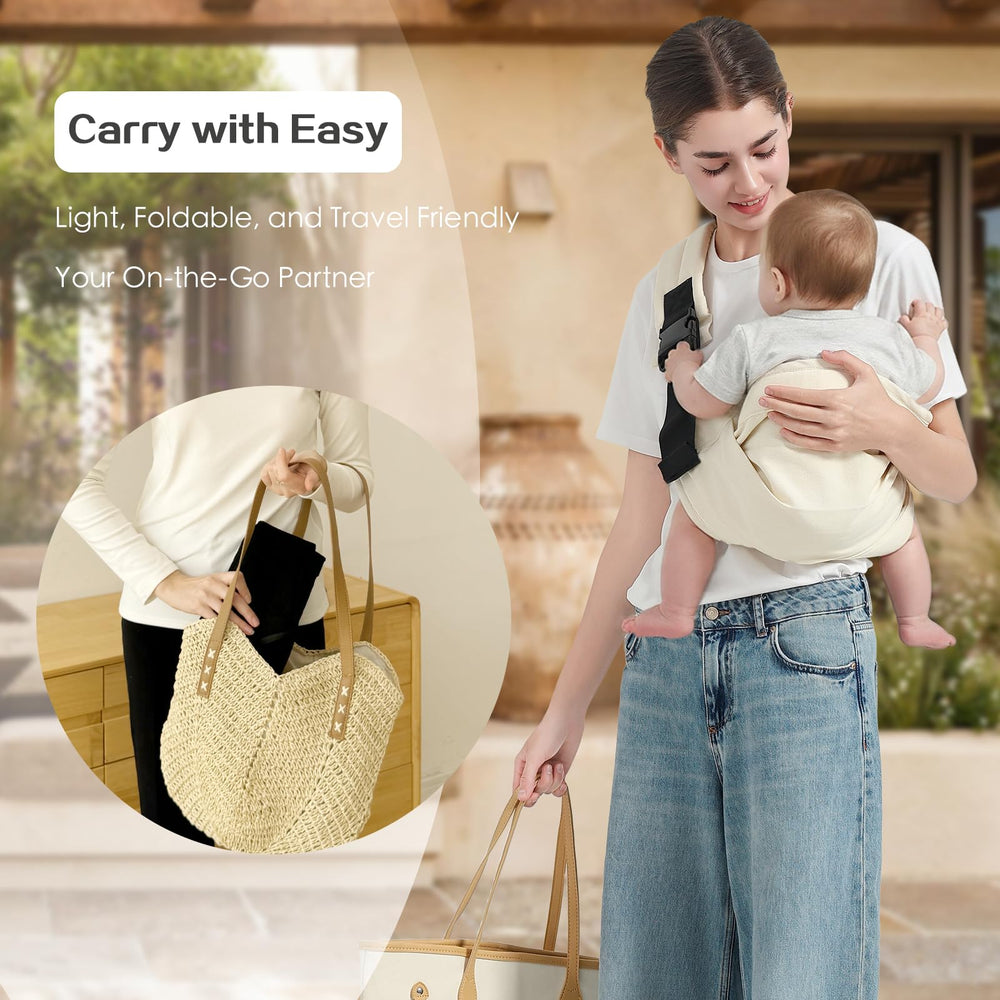 MISSWISDOM adjustable carrier grows with your child from newborn to toddler.