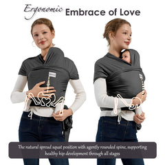 MISSWISDOM one-piece wrap design simplifies setup for quick wearing.