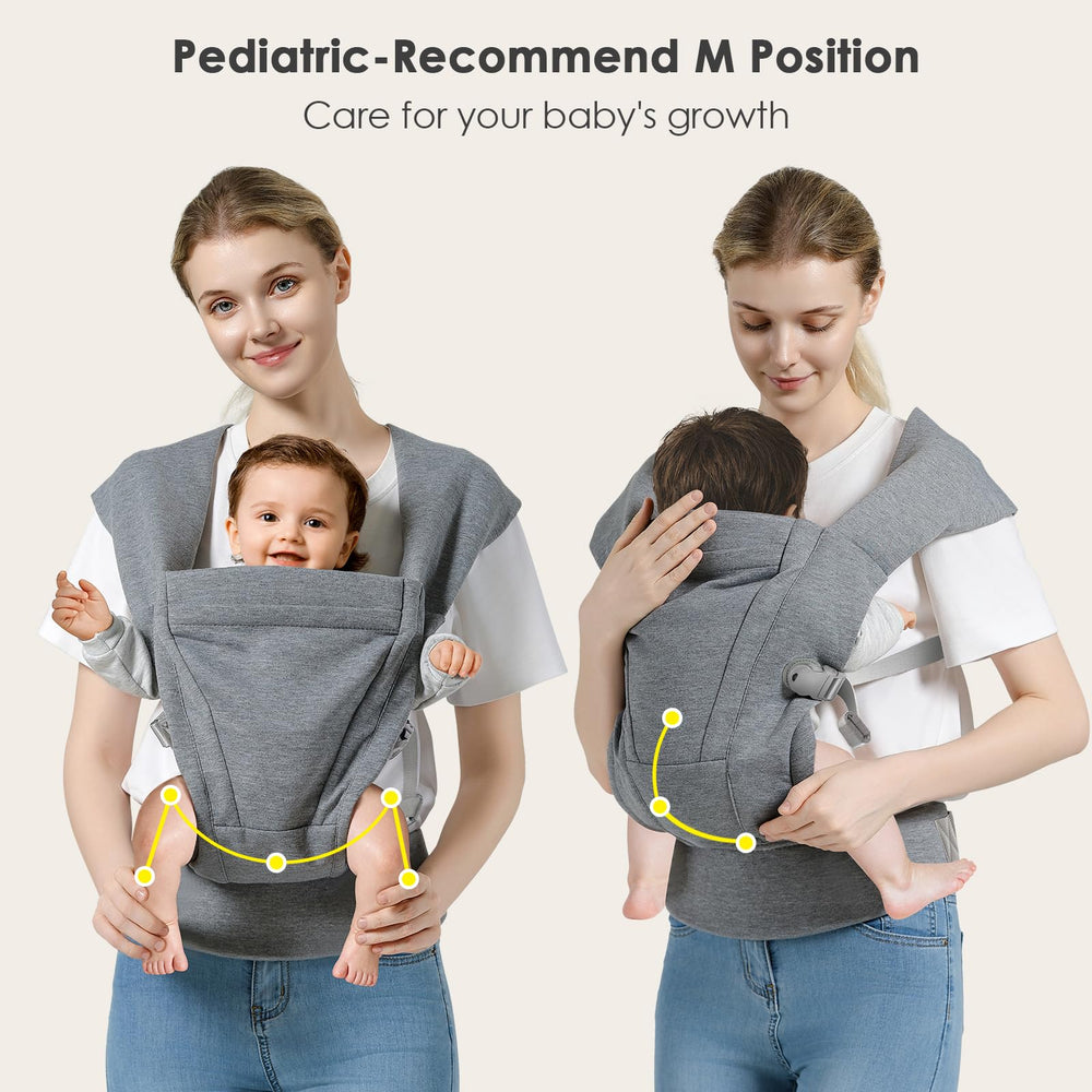 MISSWISDOM soft knit cotton fabric offers breathable comfort for you and baby.