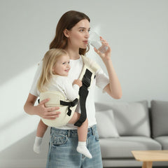 MISSWISDOM Toddler Sling backrest supports baby's posture and comfort on the go.