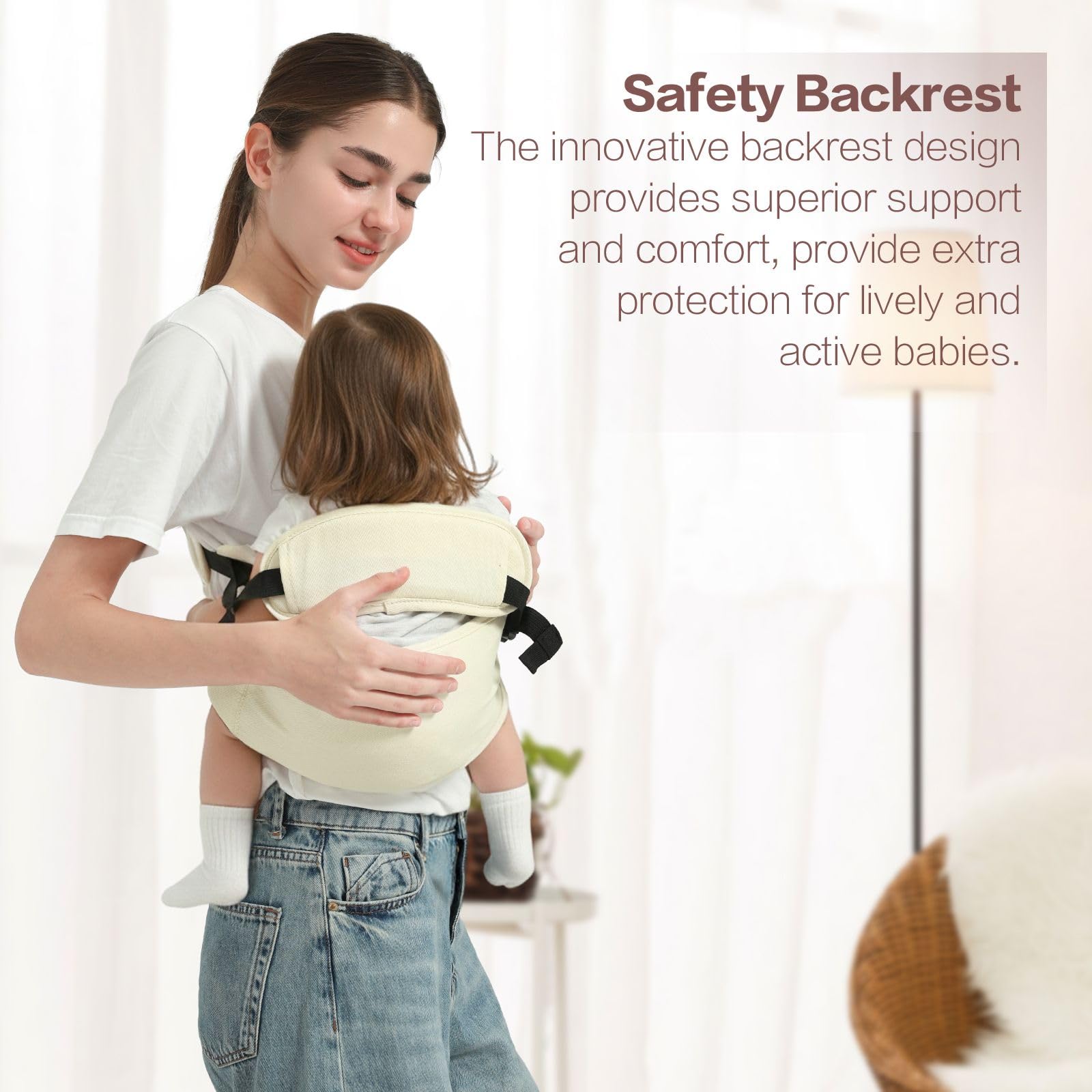 MISSWISDOM Toddler Sling uses a simple one-shoulder design for quick setup.