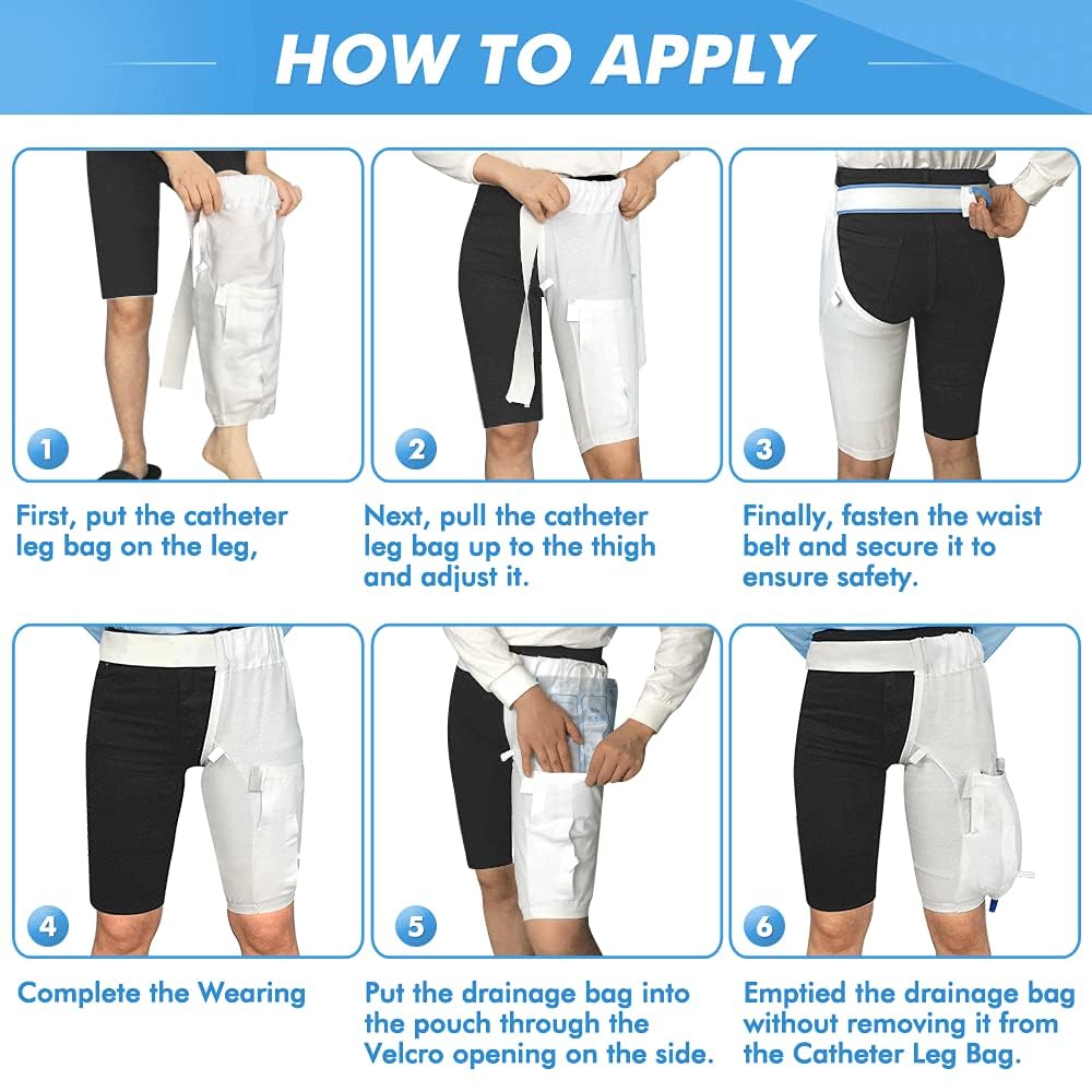 Mistuki catheter leg bag holder is washable and durable for daily use.