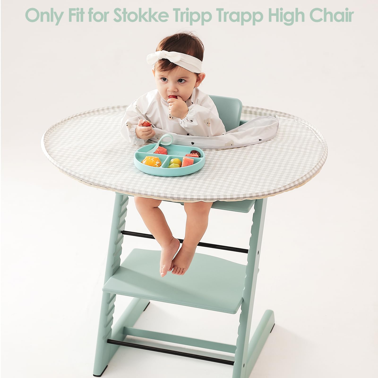 MITCHENIFY silicone suction keeps the tray steady during meals