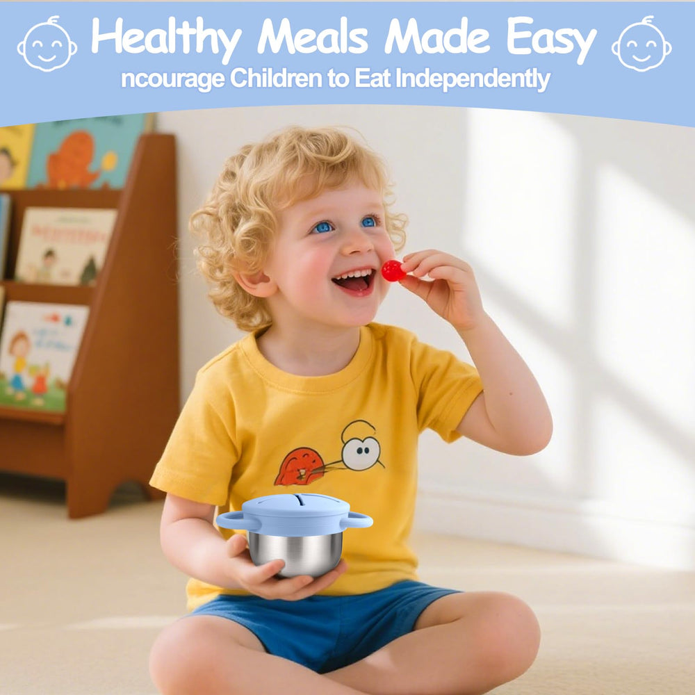 Mity rain BPA-free silicone and 304 stainless steel ensure safe snacks.