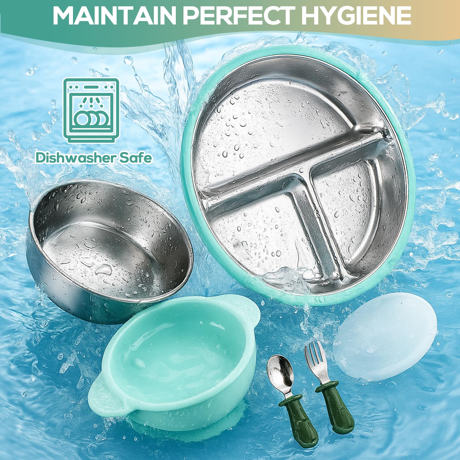 Mity rain ergonomic toddler spoon aids controlled scooping.