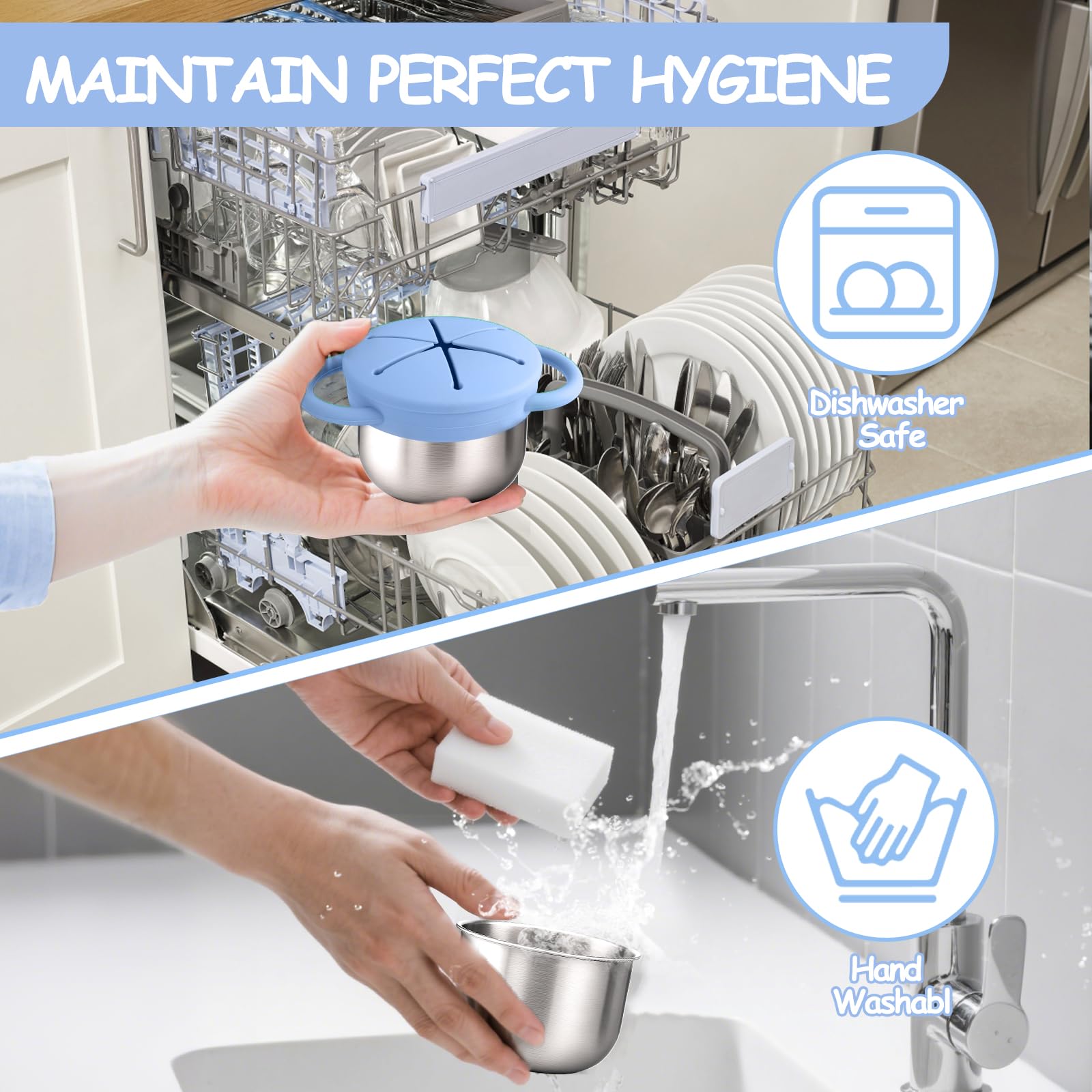 Mity rain food-grade silicone and 304 stainless steel materials