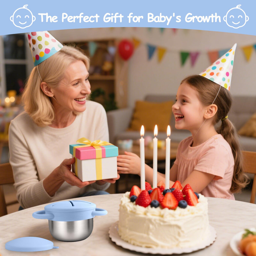 Mity rain gift-ready toddler snack cups make a practical present.