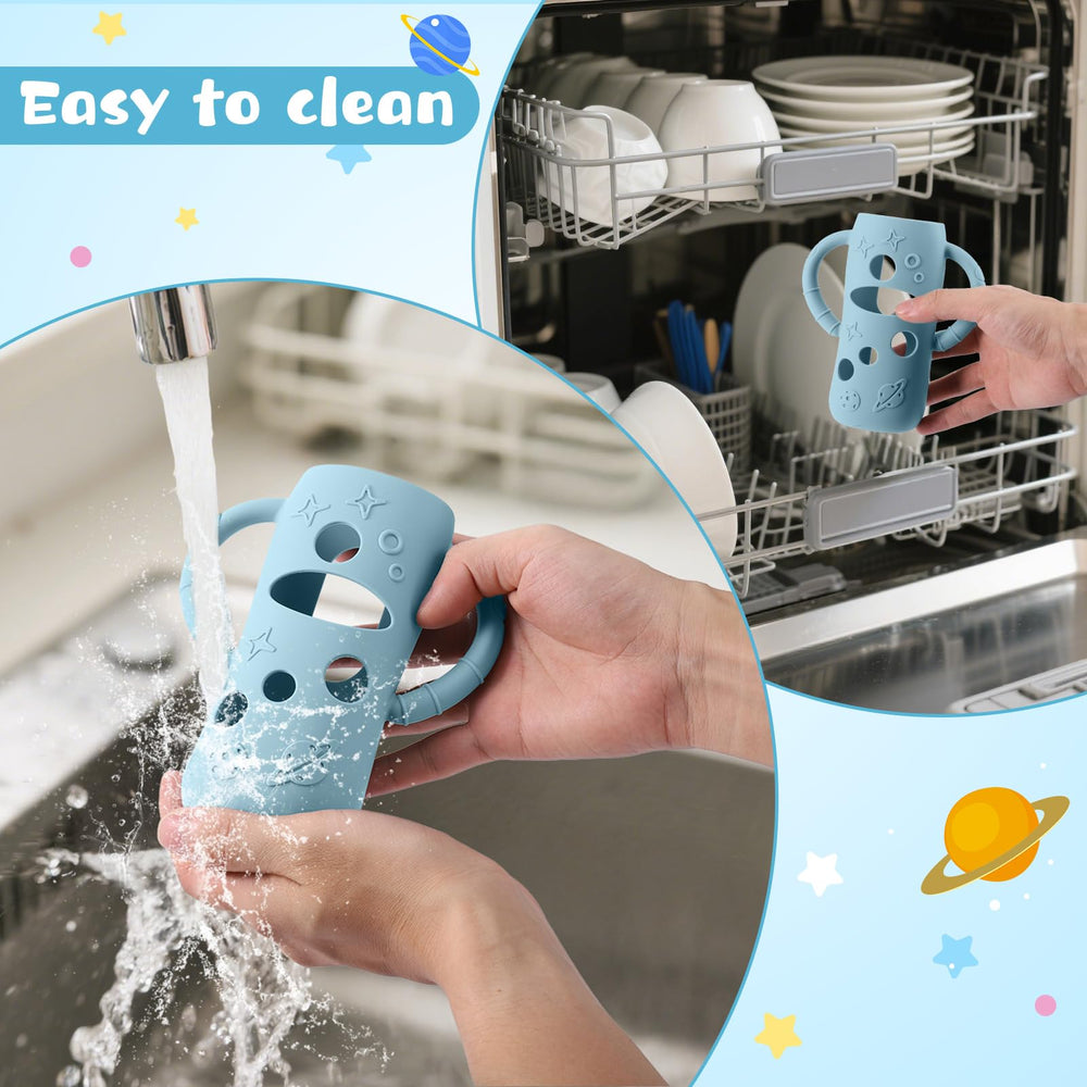 Mity rain silicone sleeve is easy to clean and boil-safe.