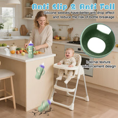 Mity rain sleeve features measuring lines for easy liquid management.
