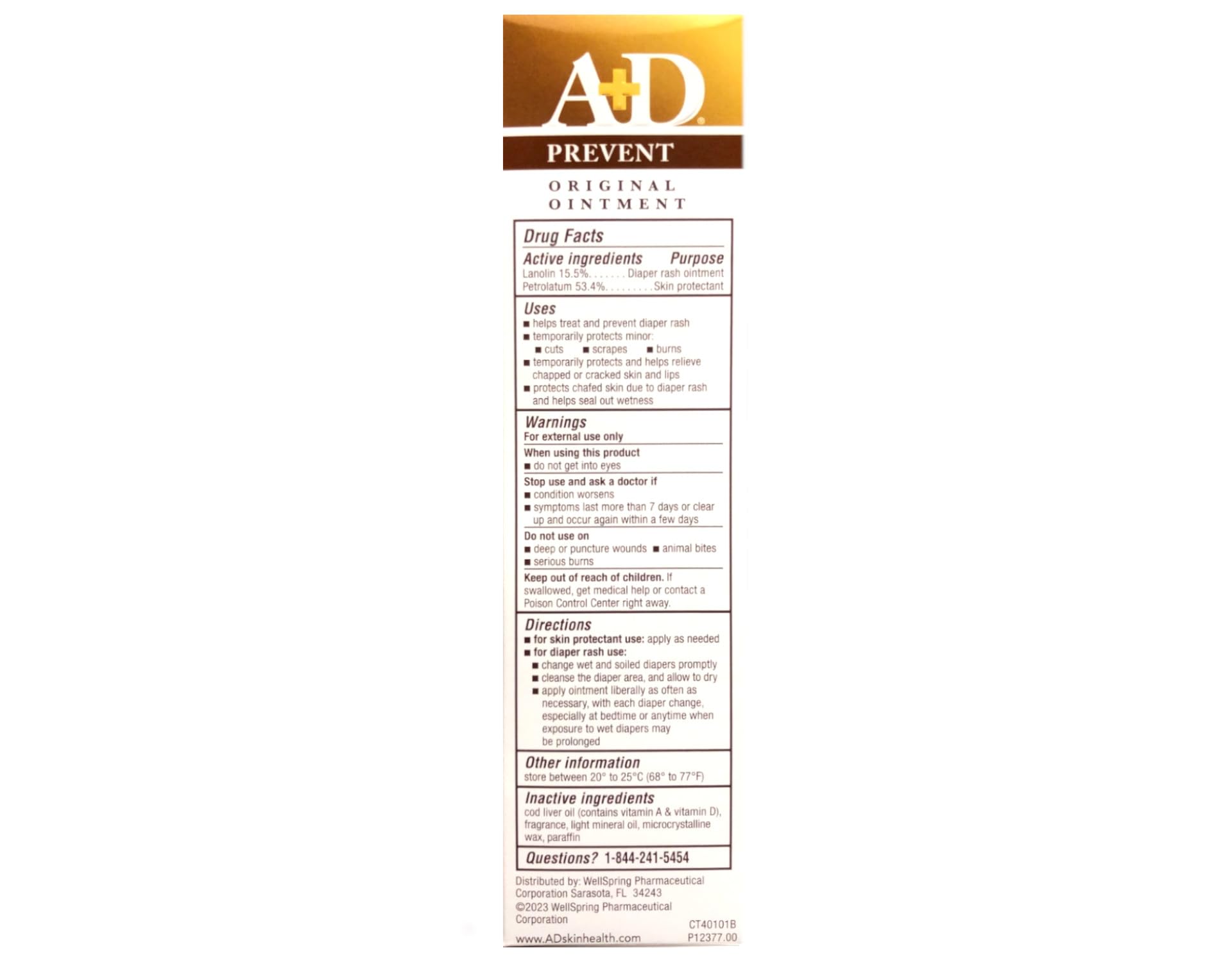 Miubaao A+D Original Ointment eases dry skin on irritated areas