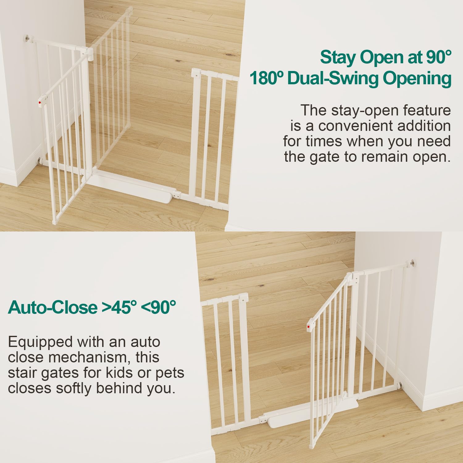 Miumoon gate installs easily with hardware mounting for sturdy setup