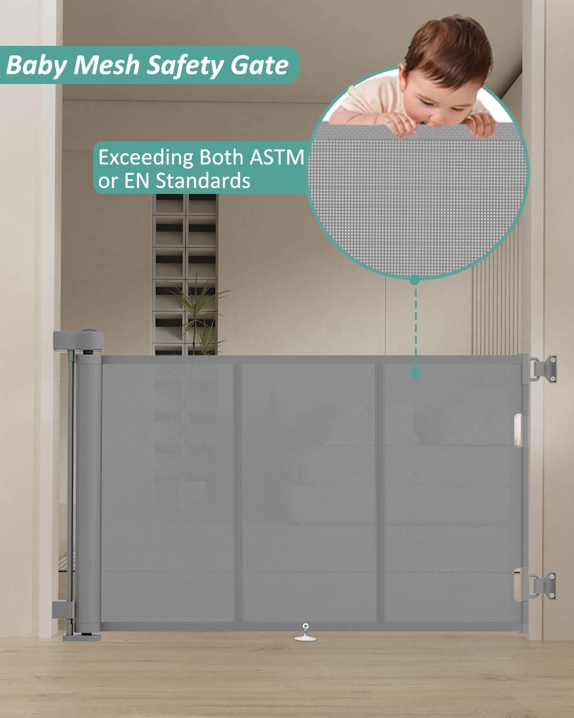 Double-lock system enables one-handed operation for caregivers.