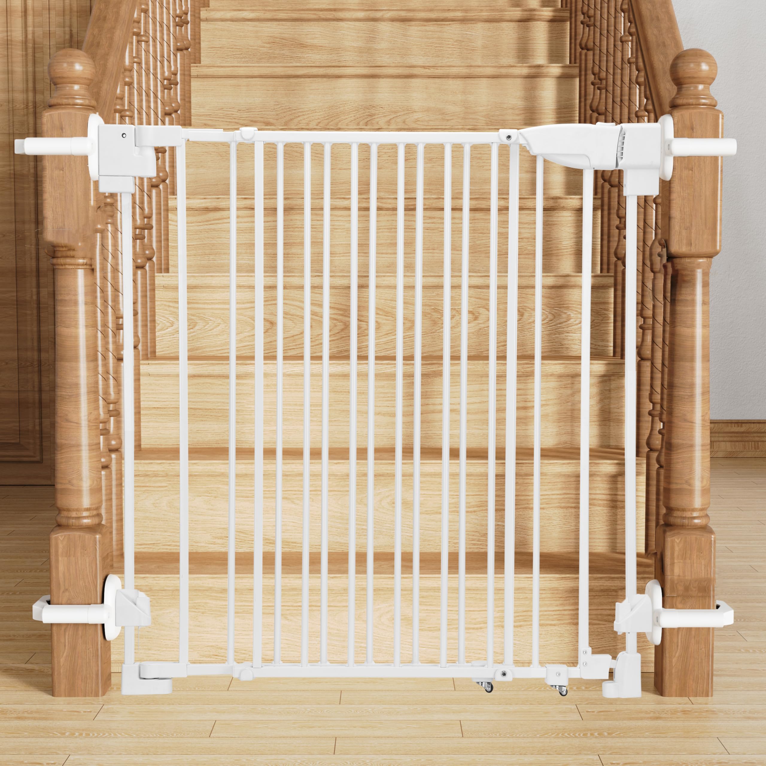 Video guide helps first-time users install gates confidently.
