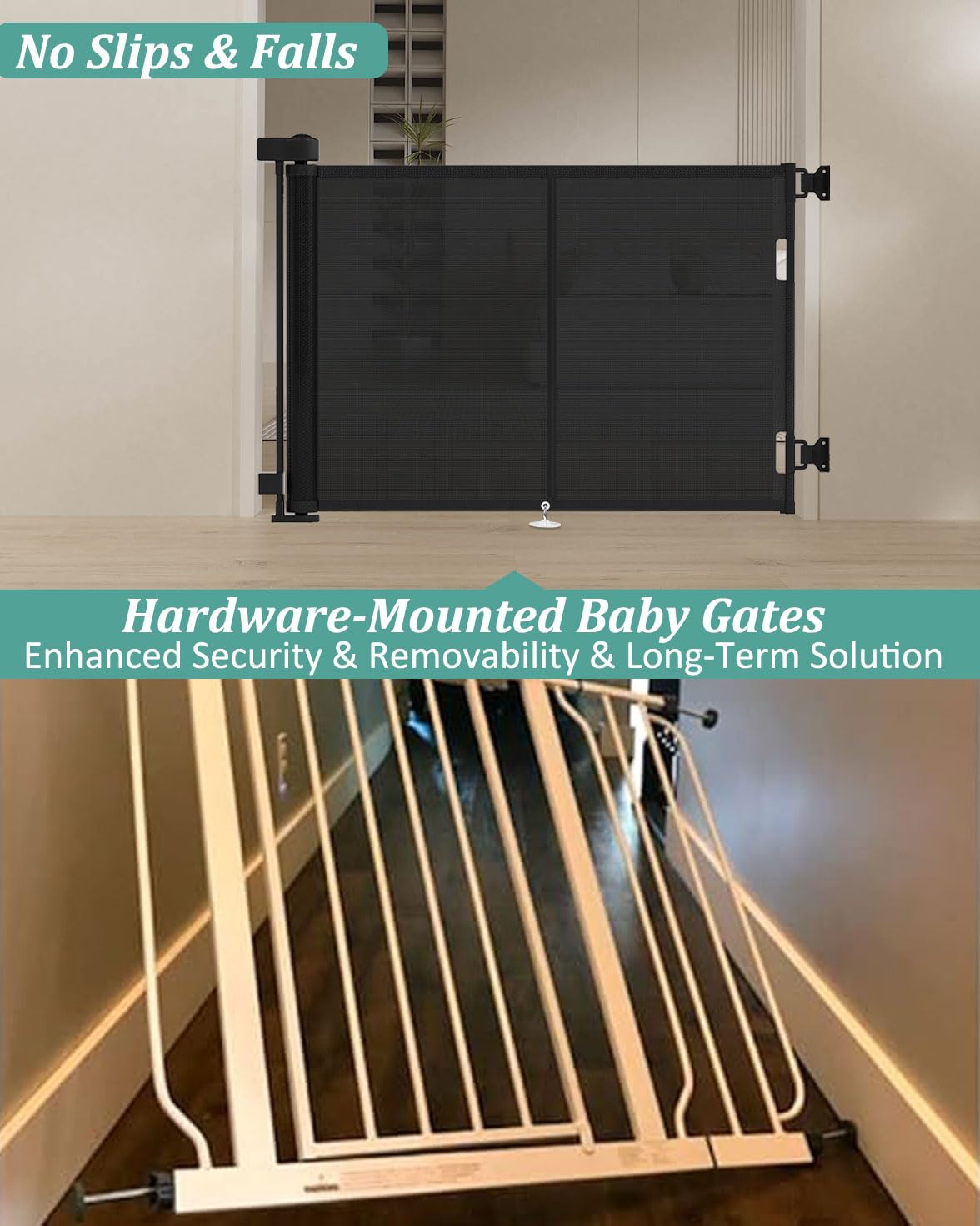 Miumoon retractable gate fiber bar detail highlights reinforced stability