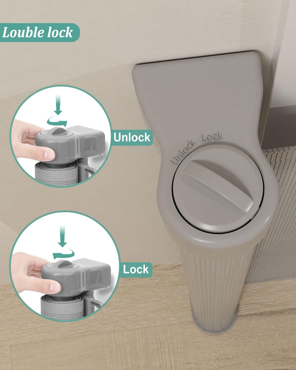 Miumoon retractable gate indoor-outdoor-use demonstrates versatile placement in home.