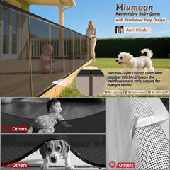 Miumoon retractable gate side mount shows easy installation.