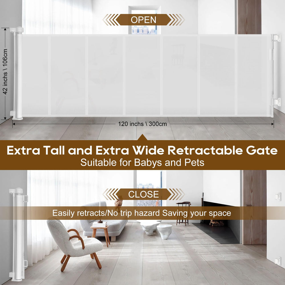Miumoon retractable mesh gate installation kit for quick setup