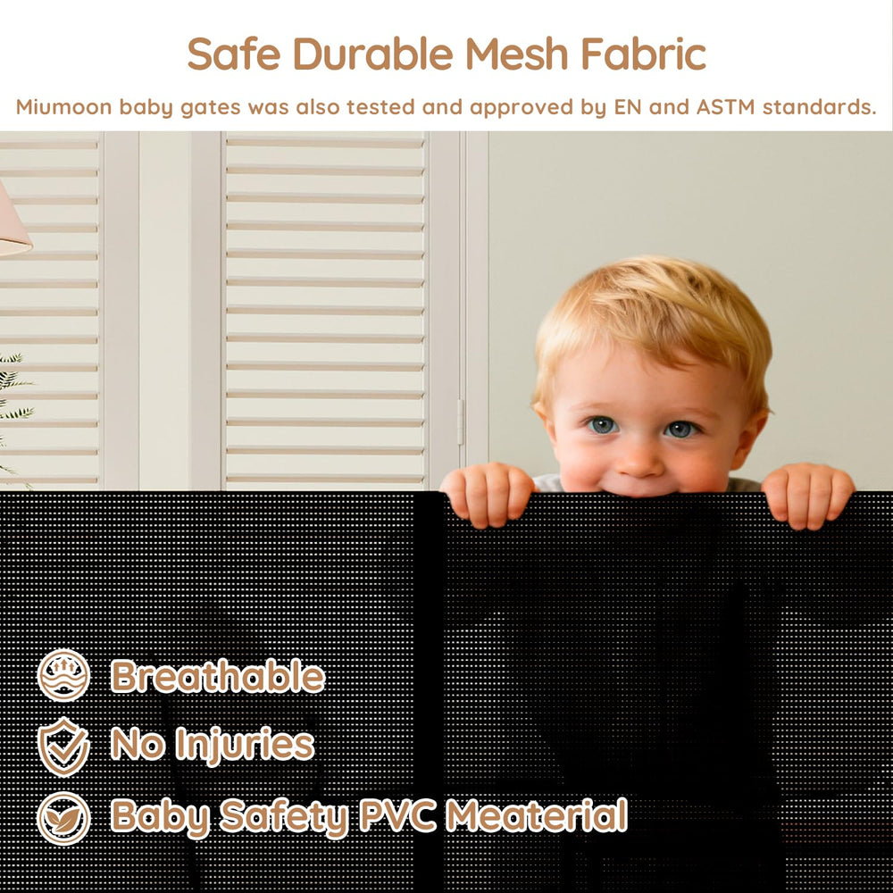 Miumoon soft mesh safety gate suitable for babies and pets