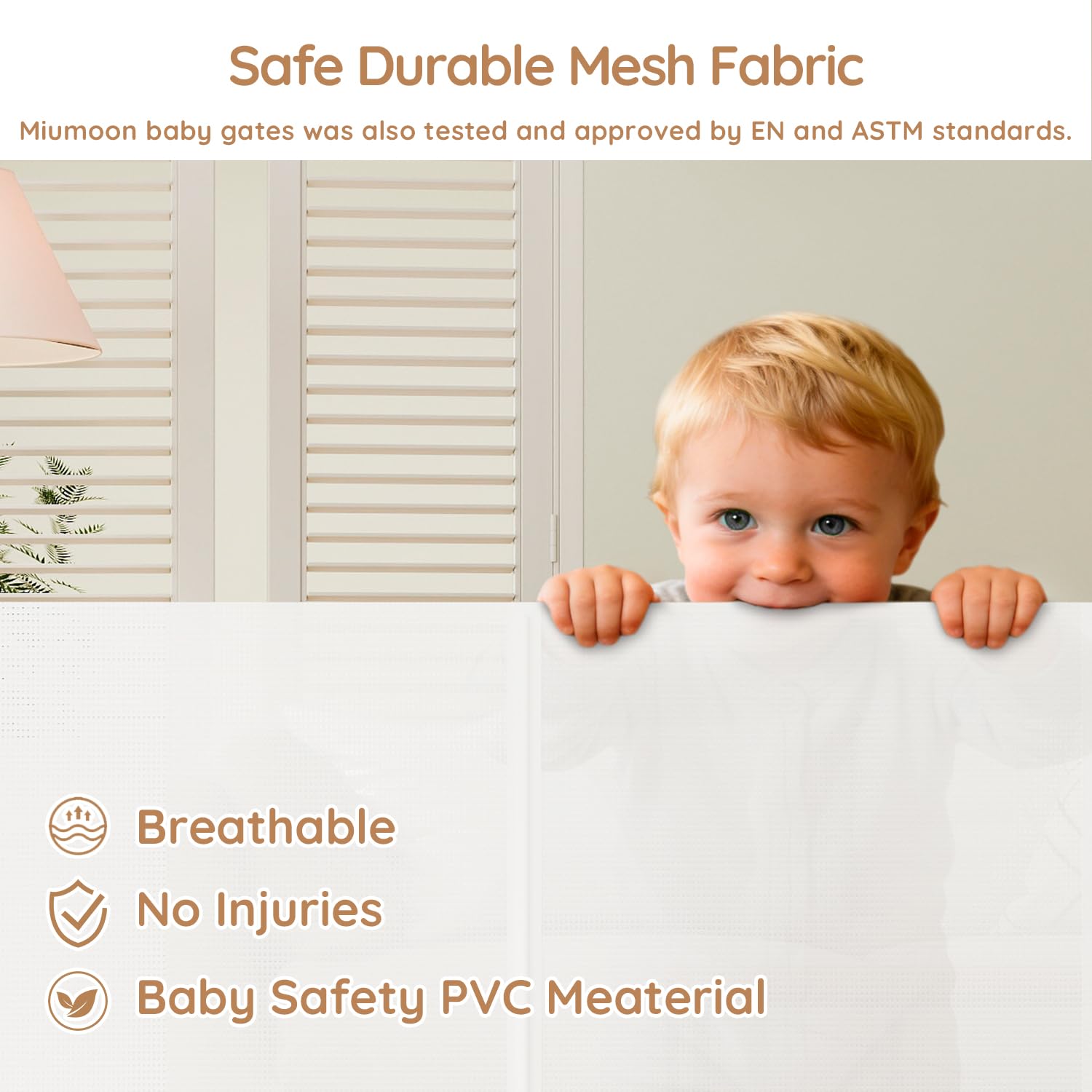 Miumoon Soft Mesh design cushions babies during playtime