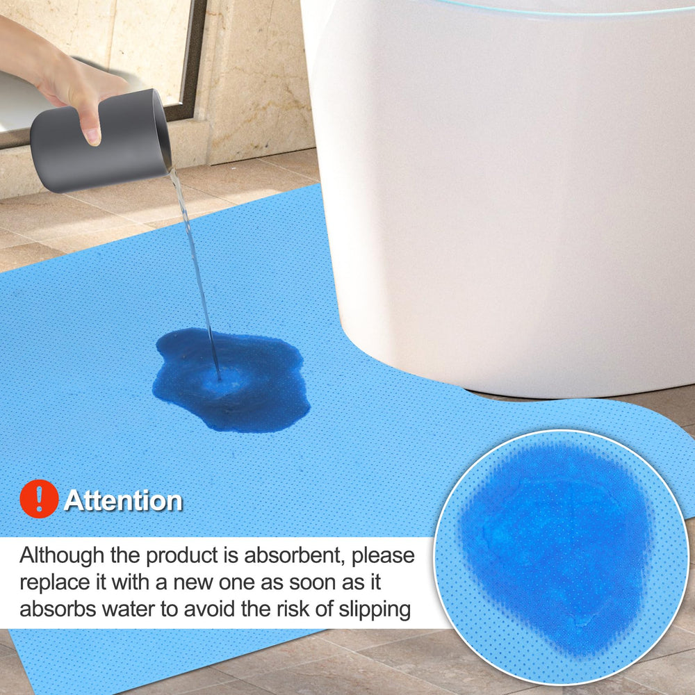Miumoon toilet mats demonstrate fast absorption to keep surfaces drier.