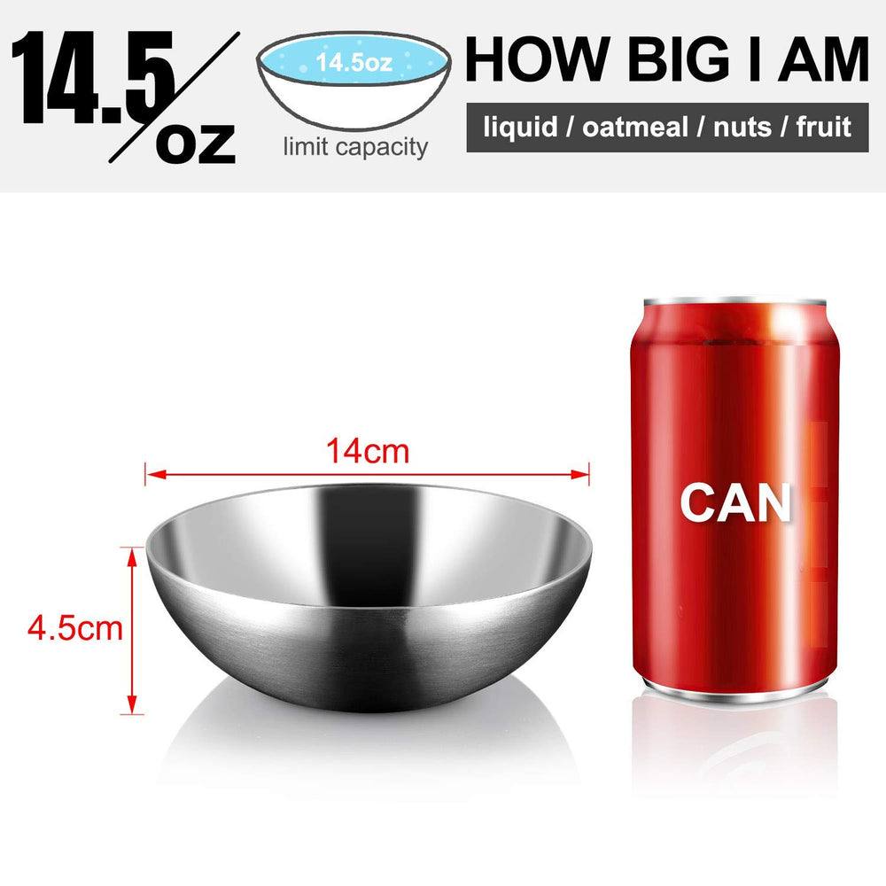 Miusco 4-pack bowls ideal for baby meals, snacks, and travel.