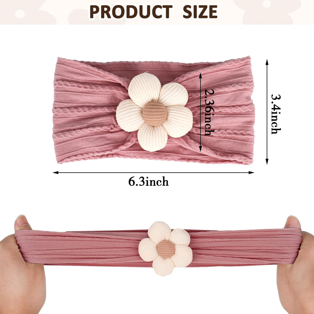 MIUXUESO brown set headbands on toddler, versatile accessory for everyday outfits