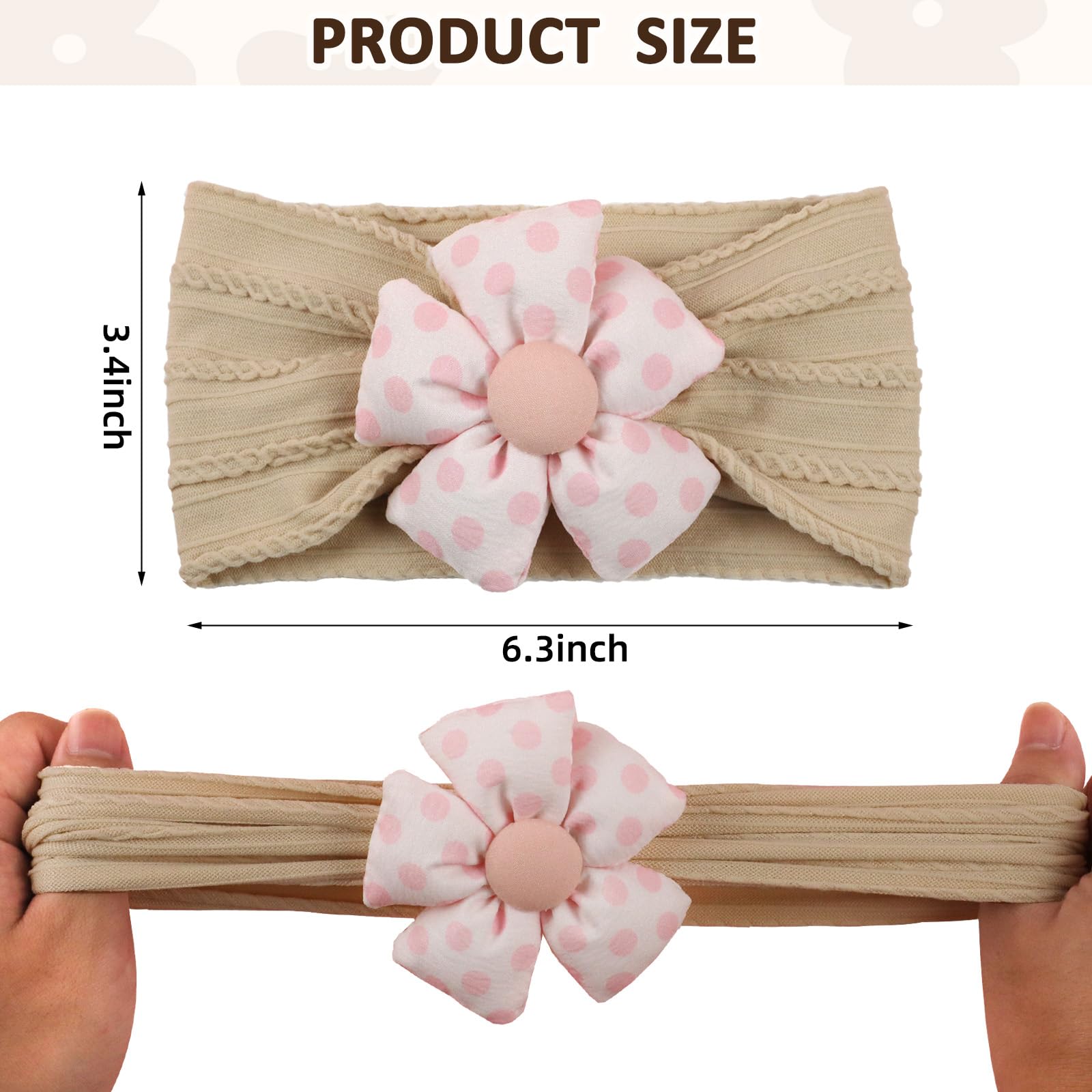 MIUXUESO soft material baby headbands ideal for photo props