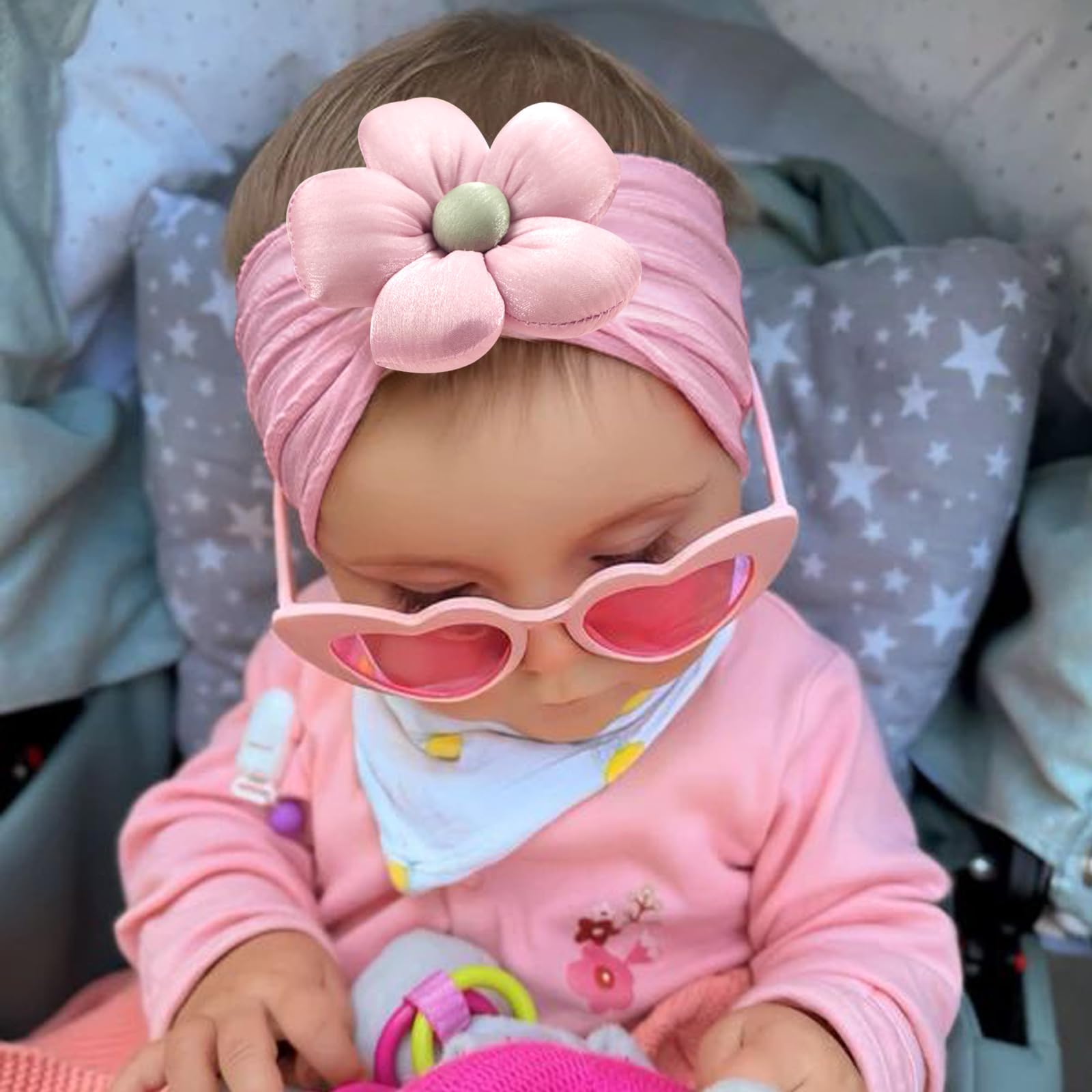 MIUXUESO headbands shown on a baby, comfortable daily wear.