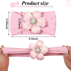 MIUXUESO purple flower headband with soft stretch for all-day wear.