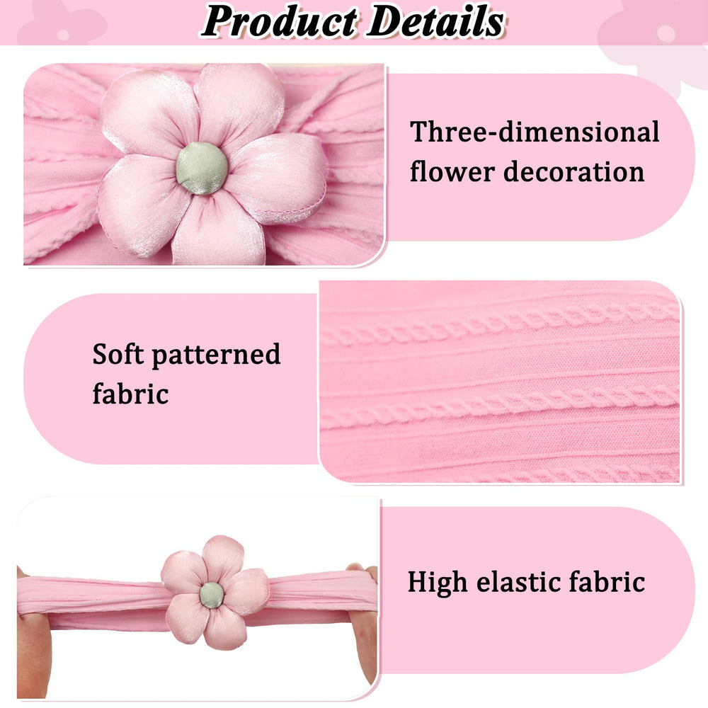 MIUXUESO yellow flower headband, bright for photos with babies.