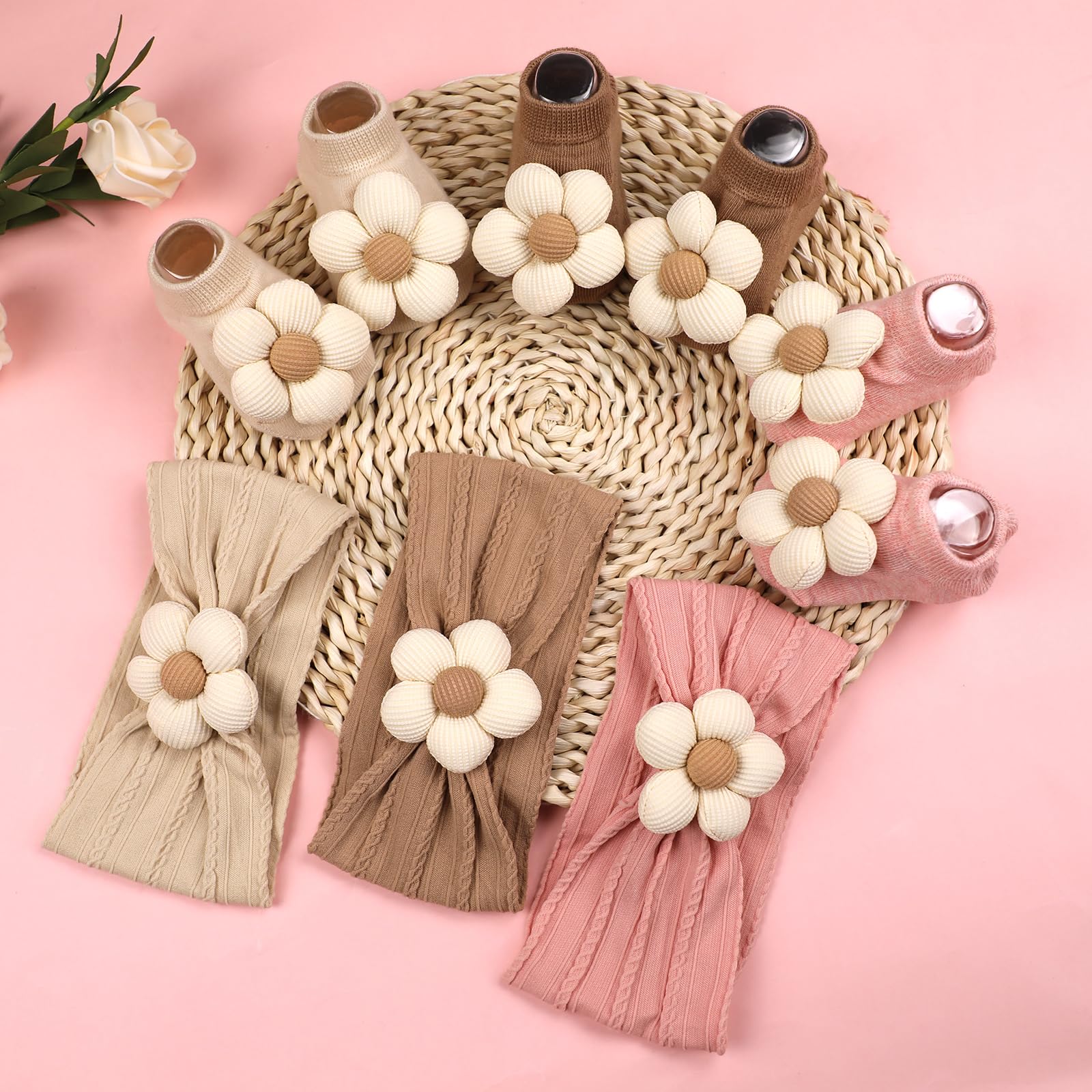 MIUXUESO soft elastic headbands protect delicate baby heads