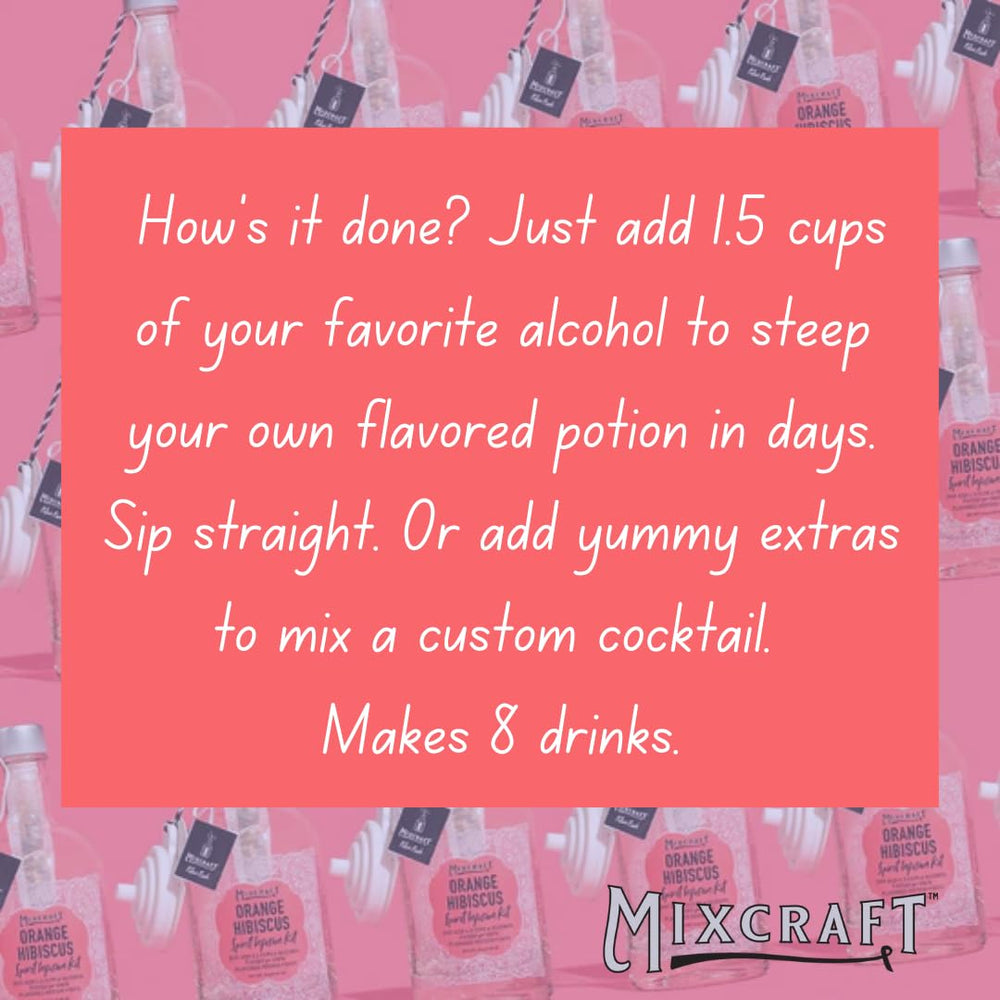 MixCraft flavor pouch closeup highlighting natural fruit flavors for cocktails
