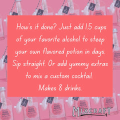 MixCraft flavor pouch closeup highlighting natural fruit flavors for cocktails
