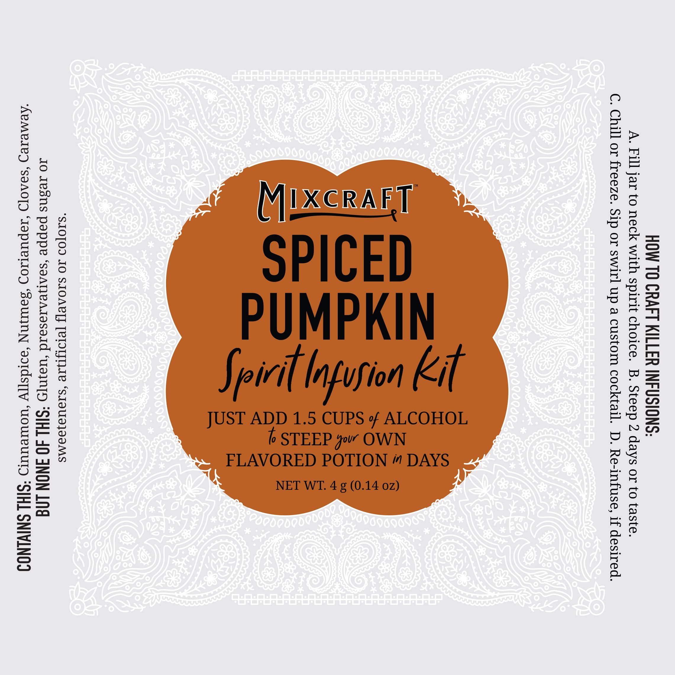 Flavor pouch adds spiced pumpkin notes to seasonal cocktails