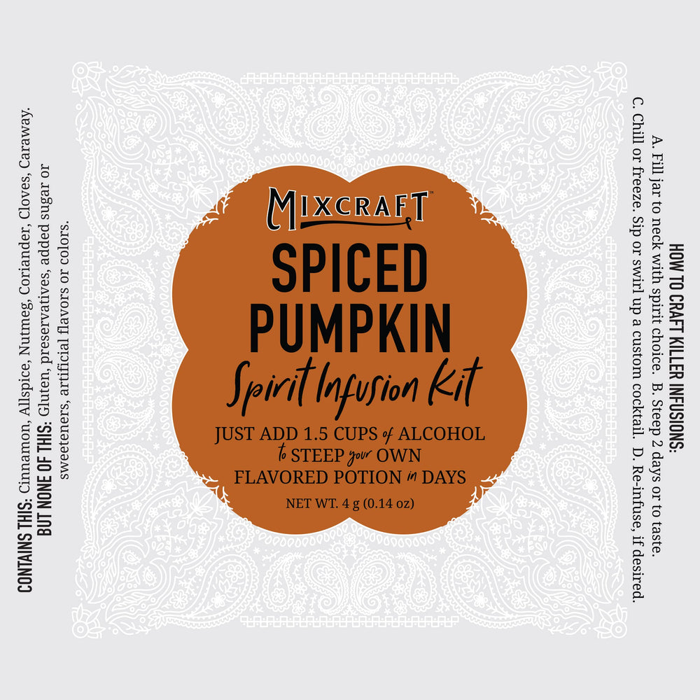 Flavor pouch adds spiced pumpkin notes to seasonal cocktails