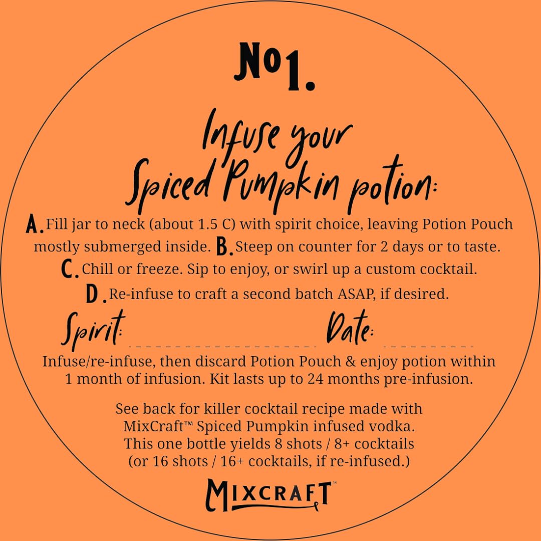 Infusion potion pouch supports a second batch for deeper flavors