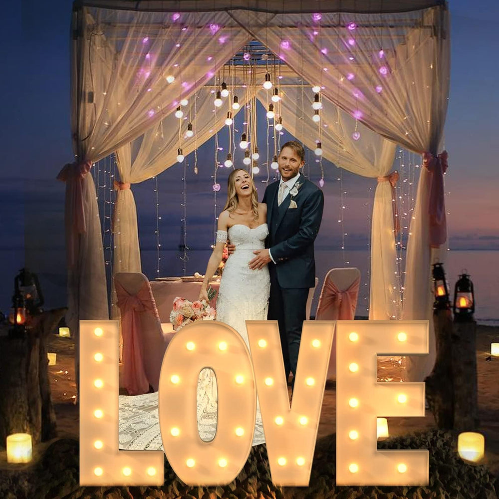 Mixifox 3FT marquee I emits amber glow for cozy ambience