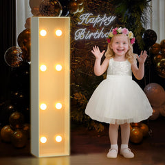Mixifox 3FT marquee I letter with LED glow for warm, romantic photo backdrops