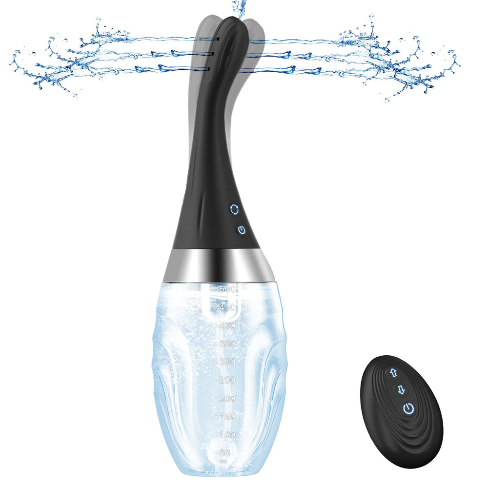 MIXIUALL enema bulb with seven nozzles for thorough colon cleansing.
