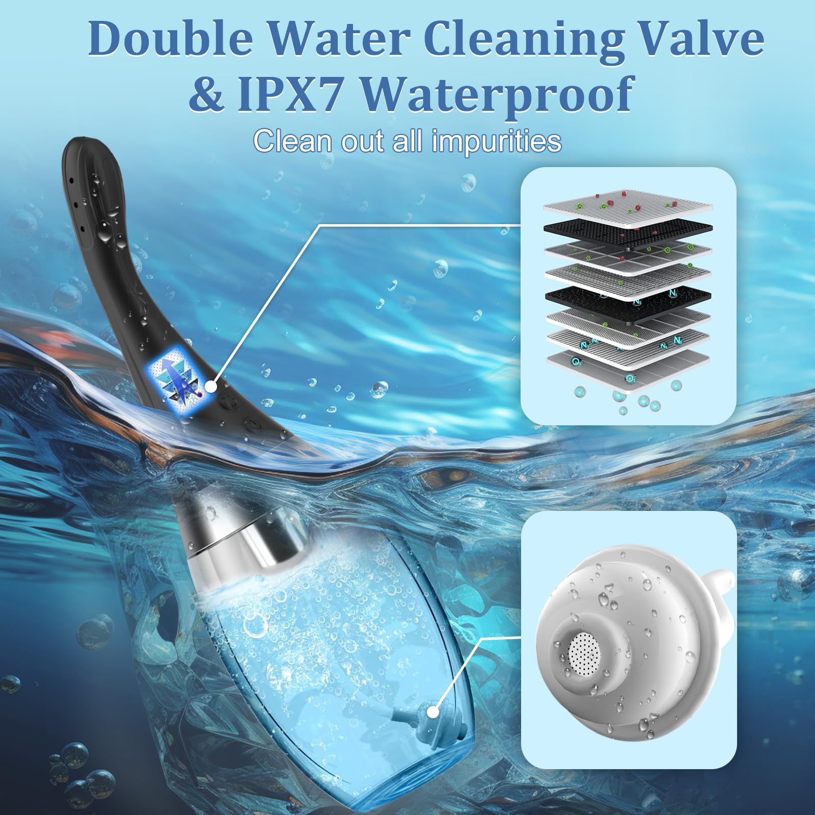 MIXIUALL IPX7 waterproof design simplifies cleaning and maintenance.