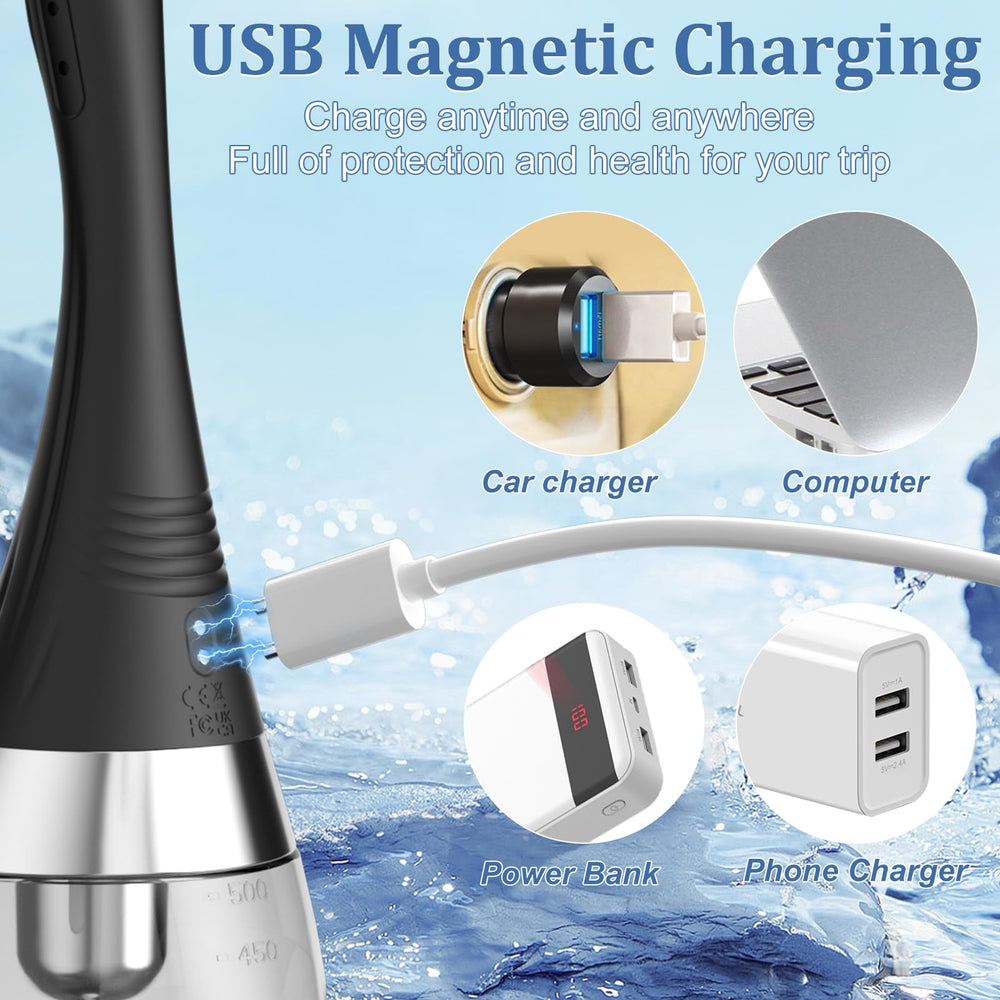 MIXIUALL USB magnetic charging offers convenient recharging.