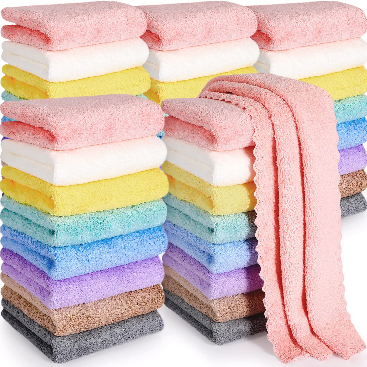 Mixweer baby burp cloths bulk pack ready for quick changes.